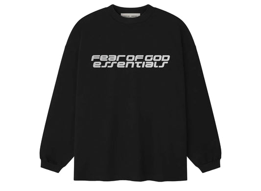 Fear of God Essentials 90's Long Sleeve Tee Ponte 'Vintage Black'