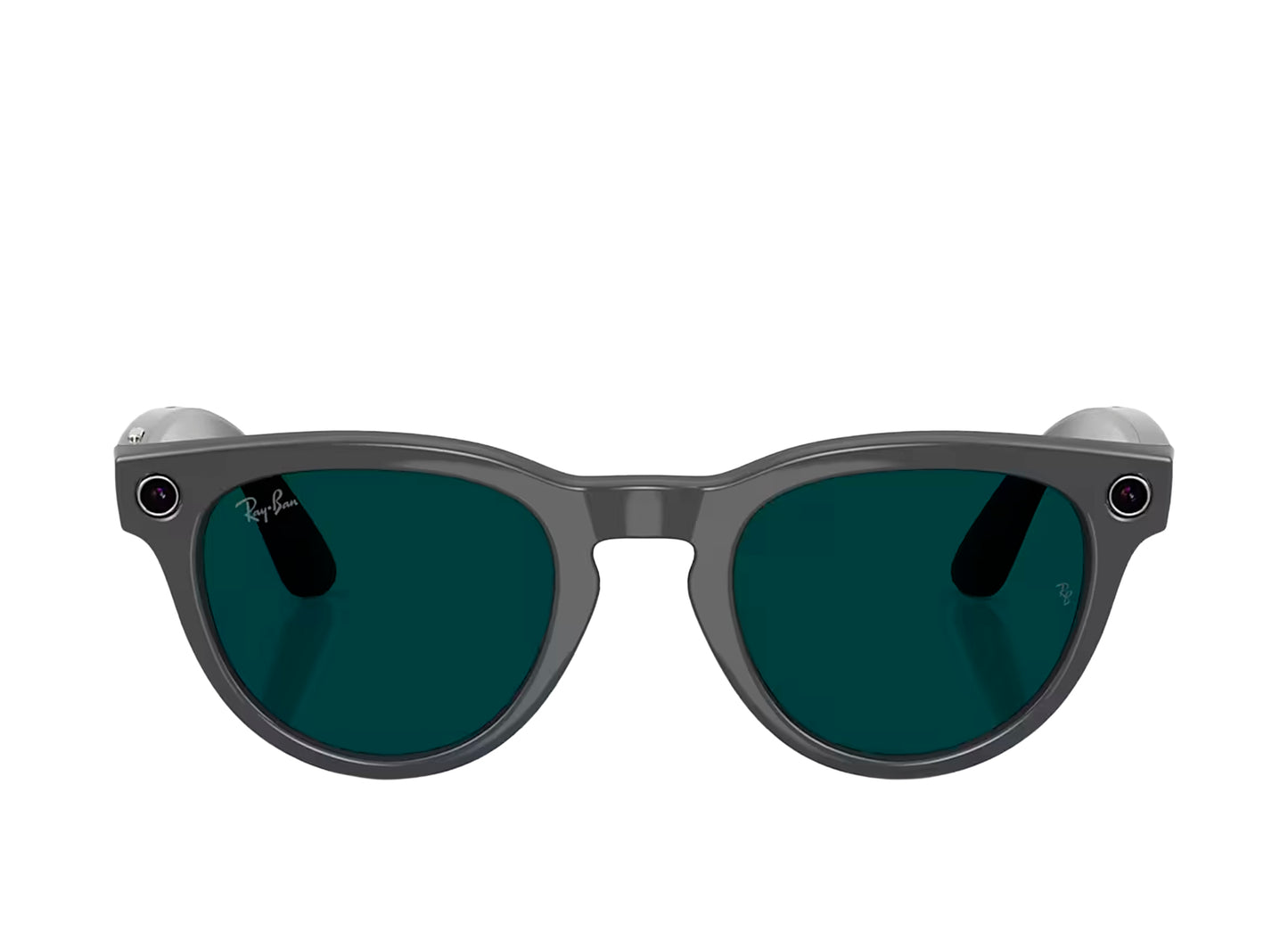Ray-Ban Meta Headliner (Gen 2) Sunglasses in Shiny Asteroid Grey w/ Transitions Emerald Lenses