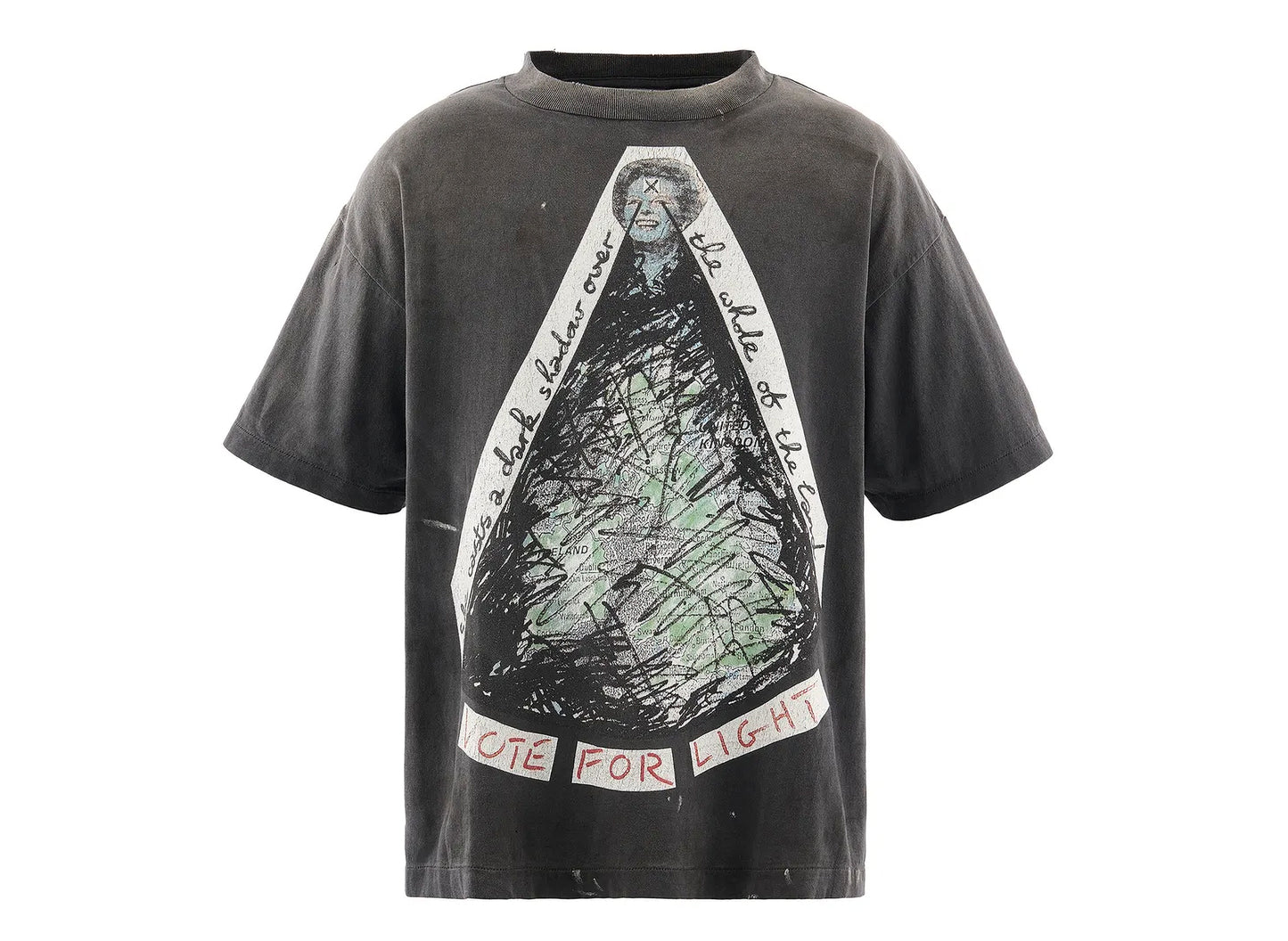 Saint Michael 'Vote F Light' SS T-Shirt in Black