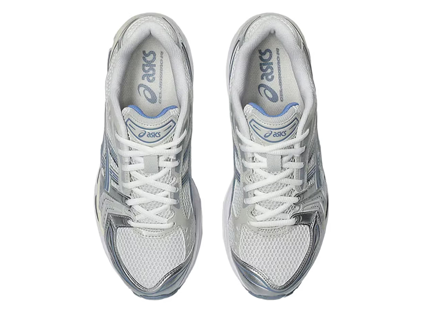 Asics Gel-Kayano 14 in White / Light Navy