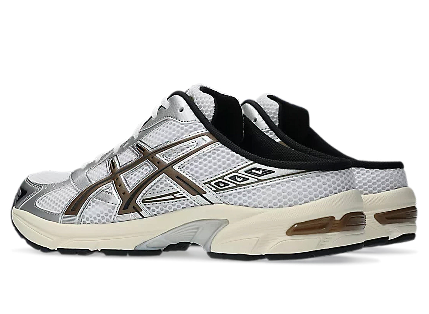 Asics Gel-1130 Mule in 'White / Clay Canyon'