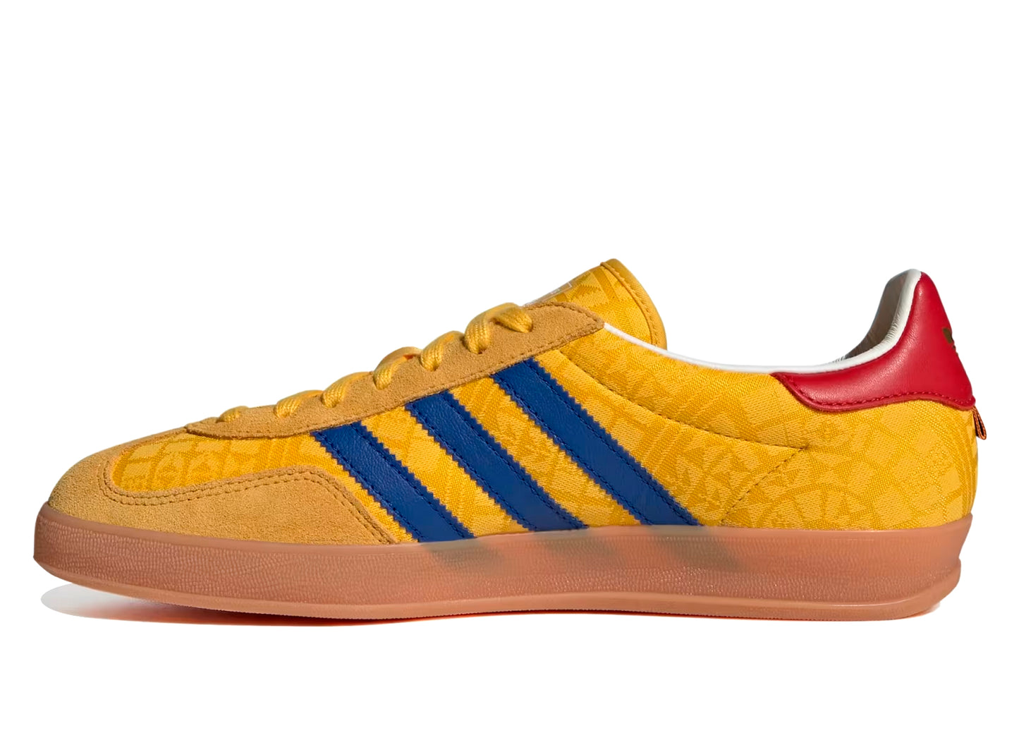 Adidas Gazelle Indoor in Bold Gold / Power Blue