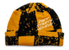 Diet Starts Monday Checkered Beanie in Yellow