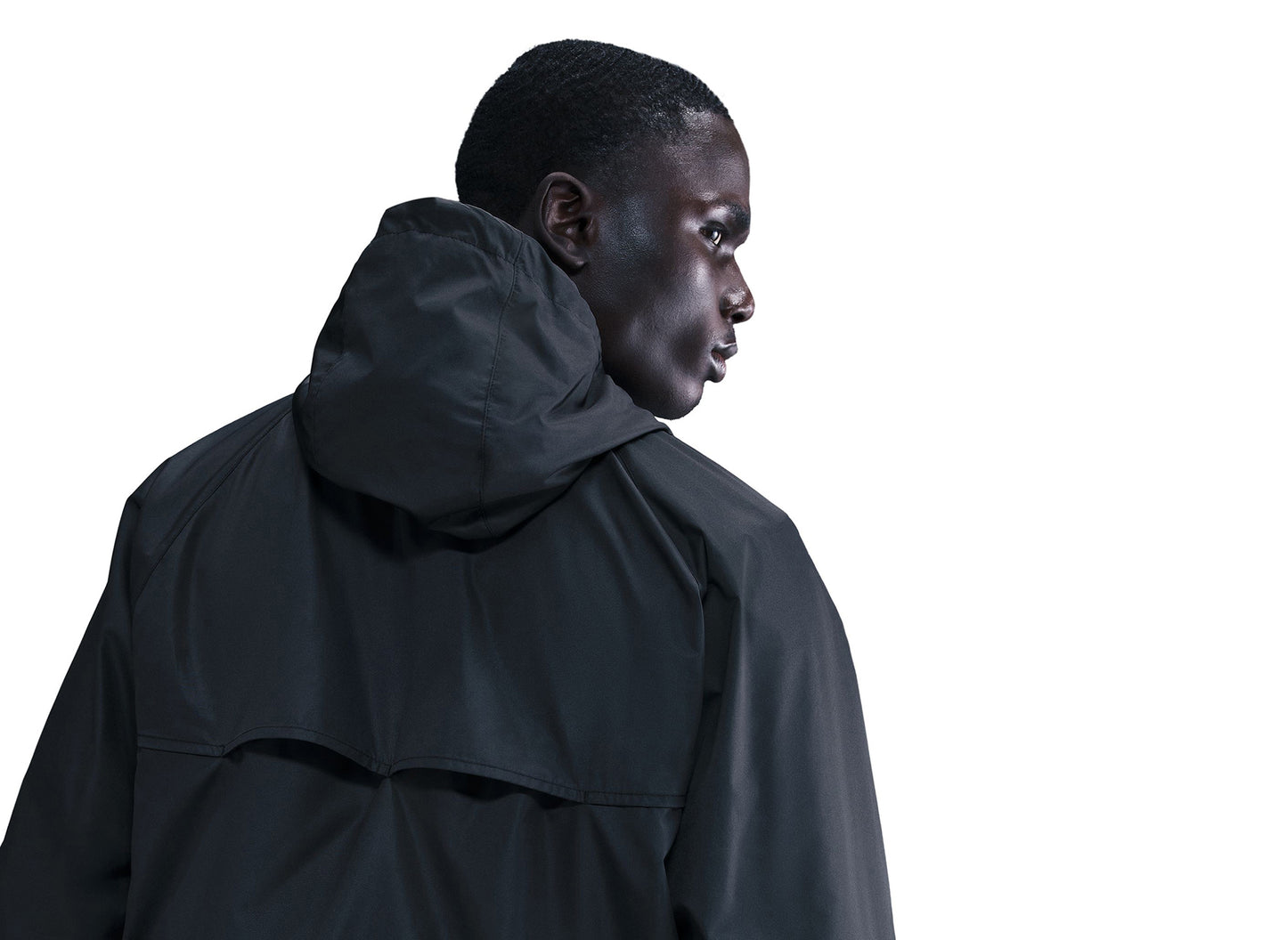Nike Windrunner Lined Jacket in Black / White