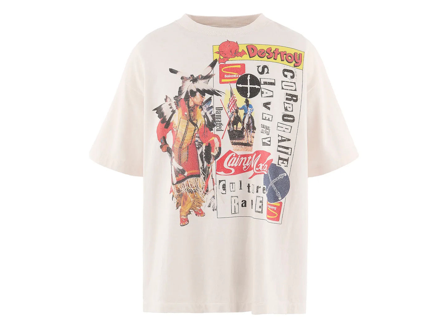 Saint Michael 'Destroy' SS T-Shirt in White