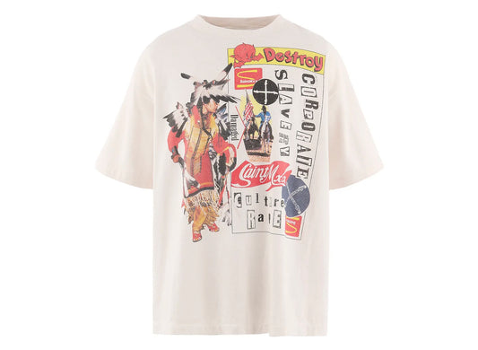 Saint Michael 'Destroy' SS T-Shirt in White
