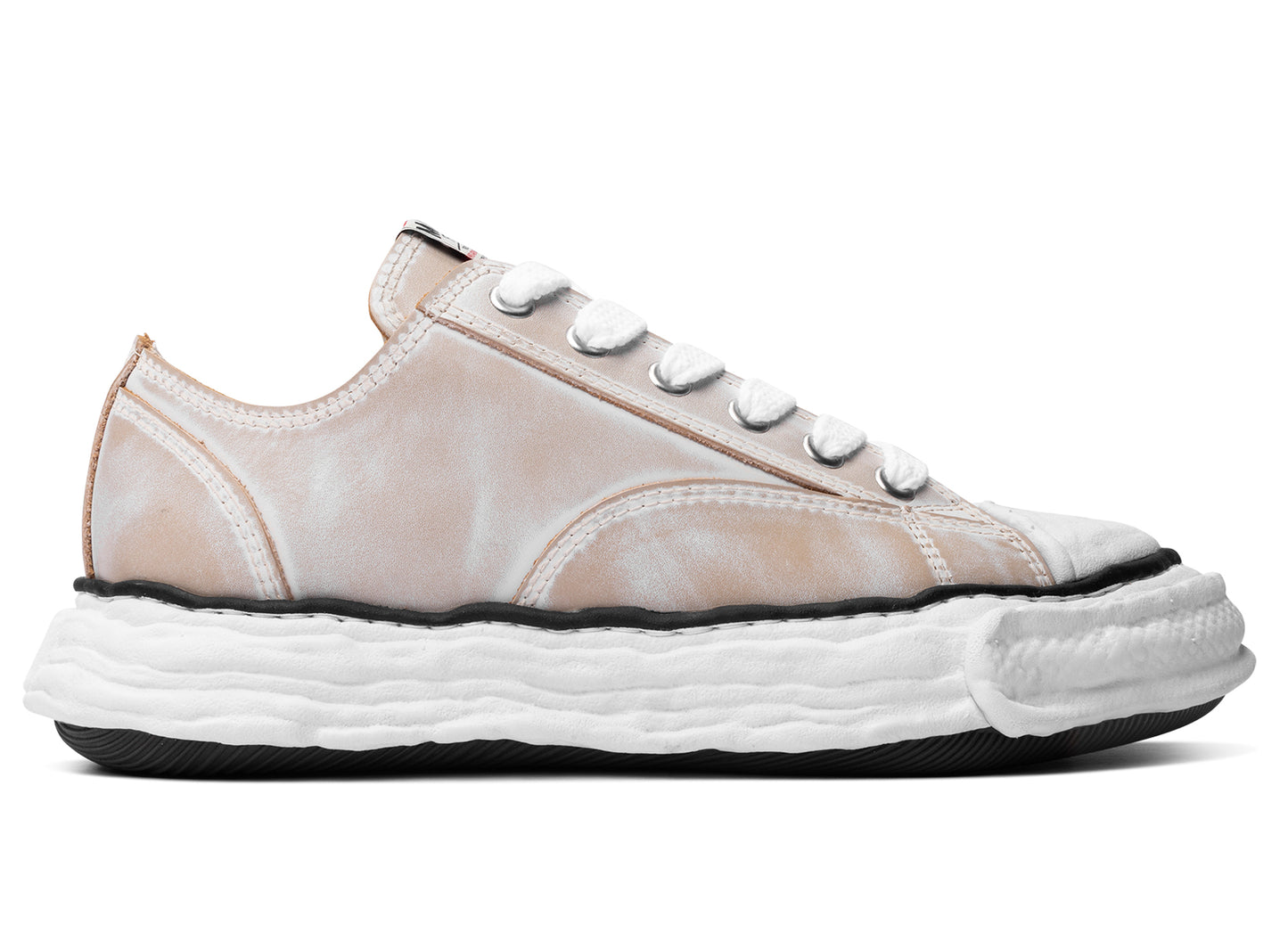 Maison Mihara Yasuhiro "PETERSON23" effet cuir vintage semelle OG en blanc