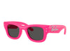 Ray Ban Wayfarer Puffer Pink with Strass W/ Dark Grey Lenses