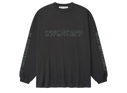Fear of God Essentials 90's Long Sleeve Tee 'Vintage Black'