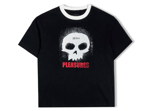 Pleasures x Zero Single Skull Heavyweight Shirt in Black