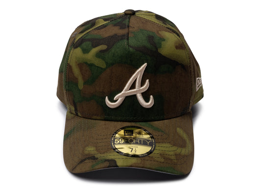 New Era Ripstop Camo 59Forty AF Atlanta Braves Fitted Hat