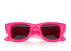Ray Ban Wayfarer Puffer Pink with Strass W/ Dark Grey Lenses