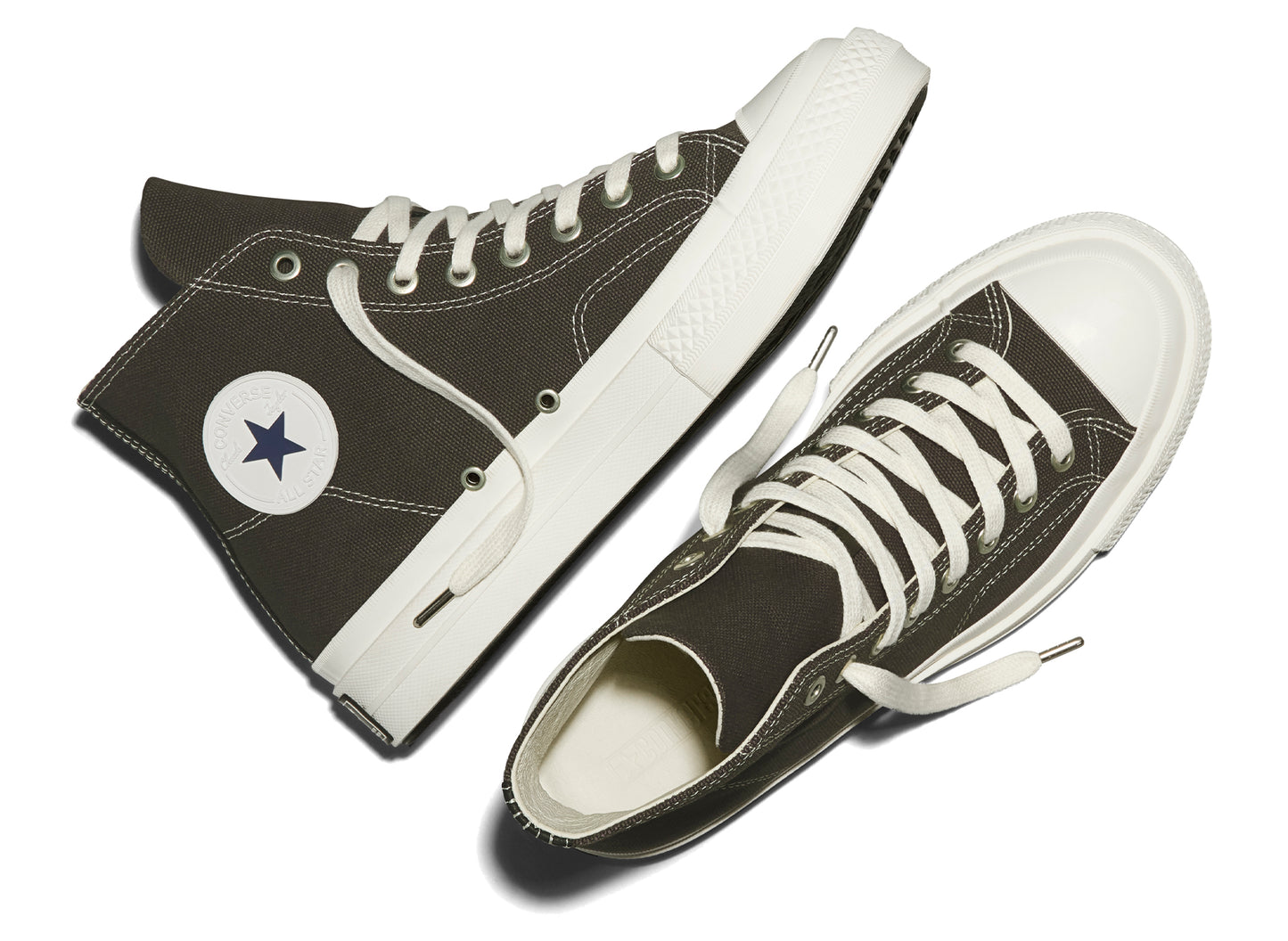 Converse Chuck Taylor All Star First String montantes en « Stone / Charcoal »