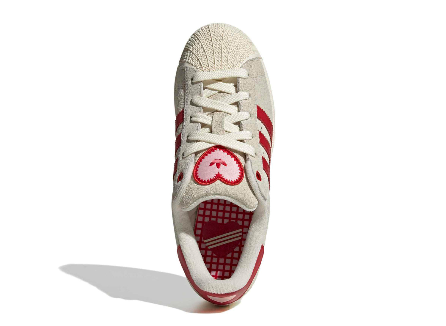 adidas Women's Superstar II Shoes, Size 9.5, Cream White/Better Scarlet/Gum adidas Women's Superstar II Shoes, Size 9.5, Cream White/Better Scarlet/Gum