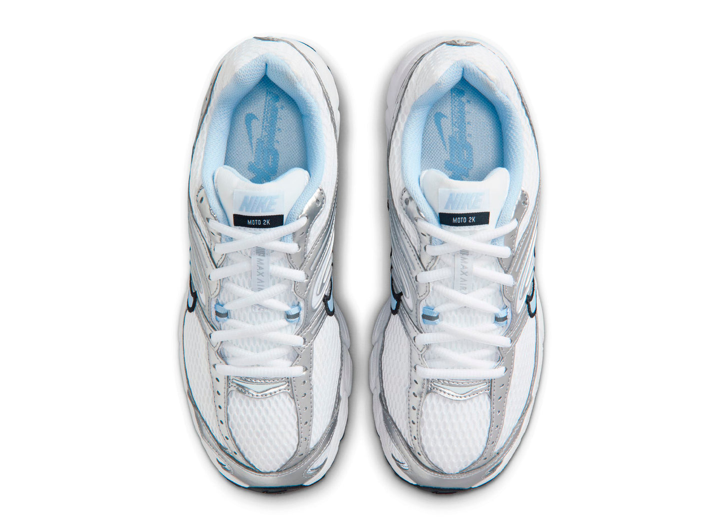 Women's Nike Air Max Moto 2K in White / Hydrogen Blue