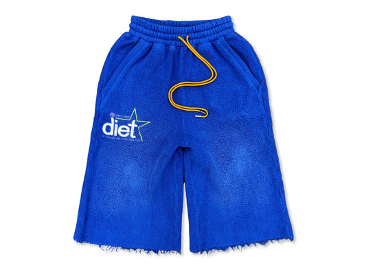 Diet Starts Monday Inside-Out Fleece Sweatshorts in Blue