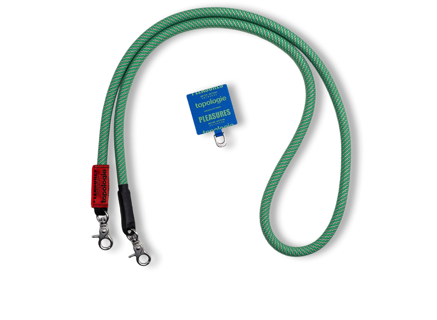Pleasures x Topologie Phone Strap Adaptor Rope in Blue / Green