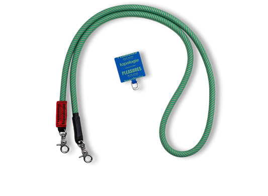Pleasures x Topologie Phone Strap Adaptor Rope in Blue / Green