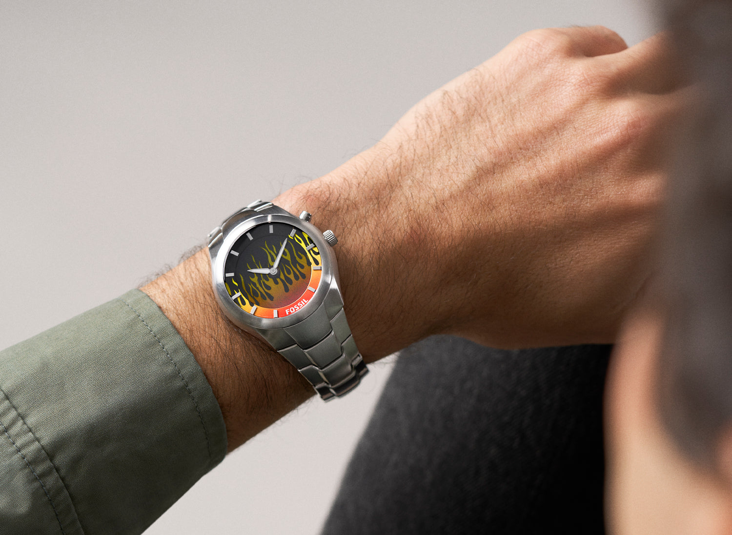 Fossil Big Tic Orange Flame Watch – Oneness Boutique