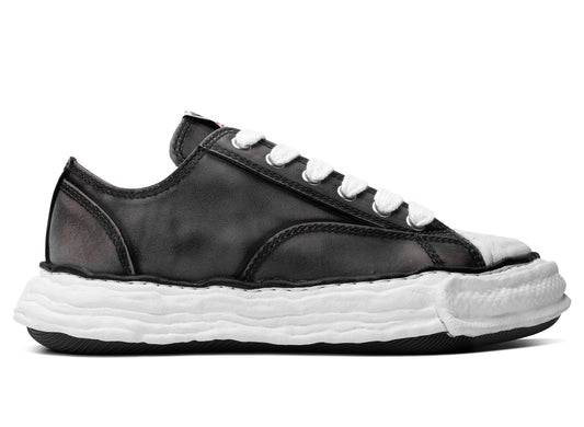 Maison Mihara Yasuhiro "PETERSON23" OG Sole Vintage Leather Effect in Black