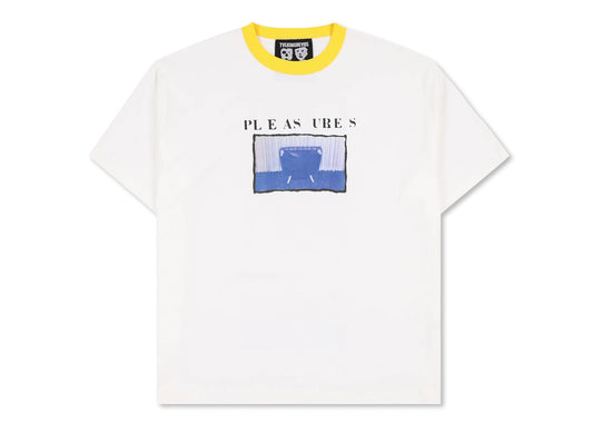 Pleasures x Talking Heads Speaking Heavyweight Shirt in White