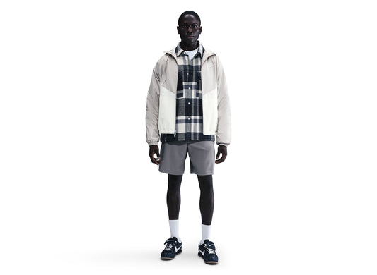 Nike Windrunner Lined Jacket in Light Iron Ore / Sail