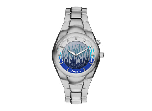 Fossil Big Tic Blue Flame Watch