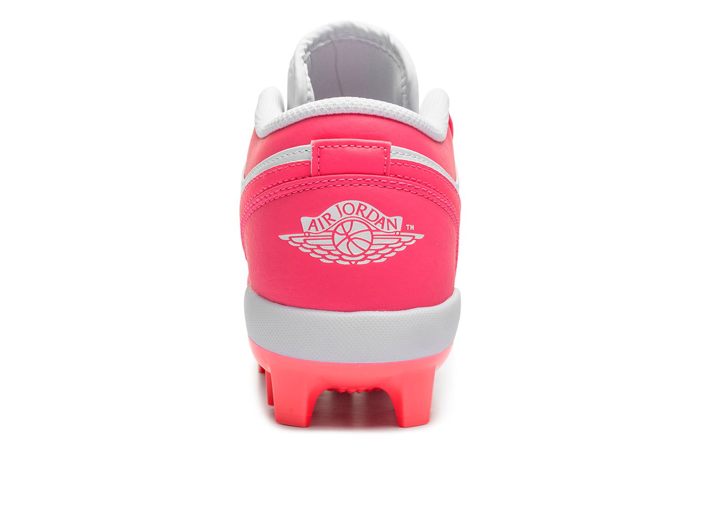 Jordan 1 Retro MCS Low Baseball Cleats in Digital Pink