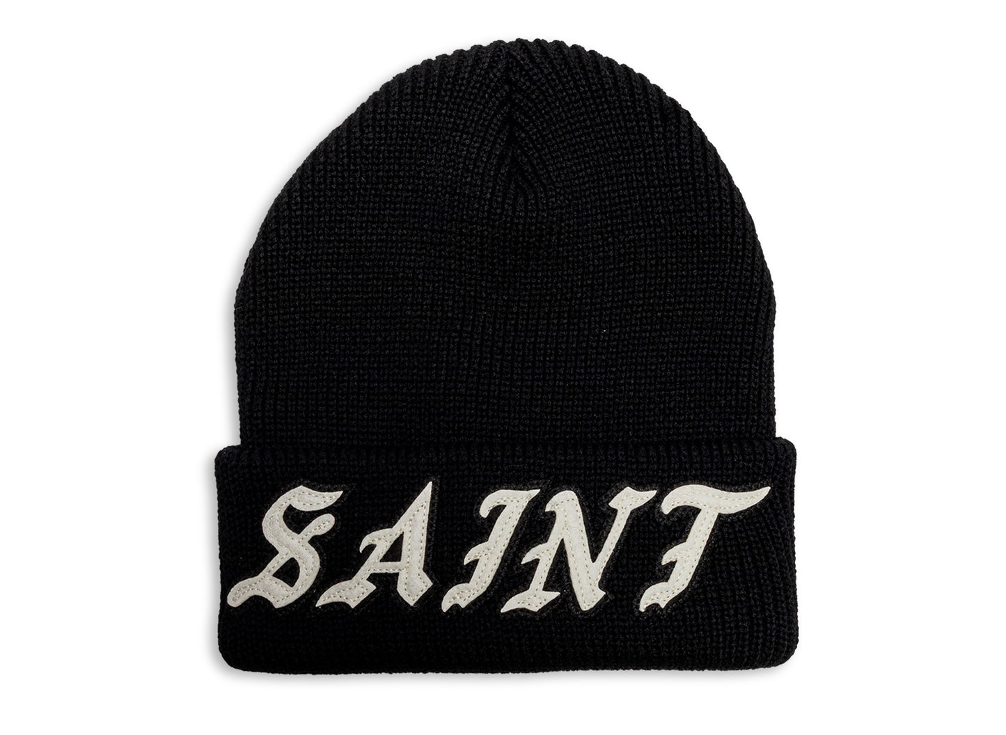 Saint Michael Knit Saint Cap in Black