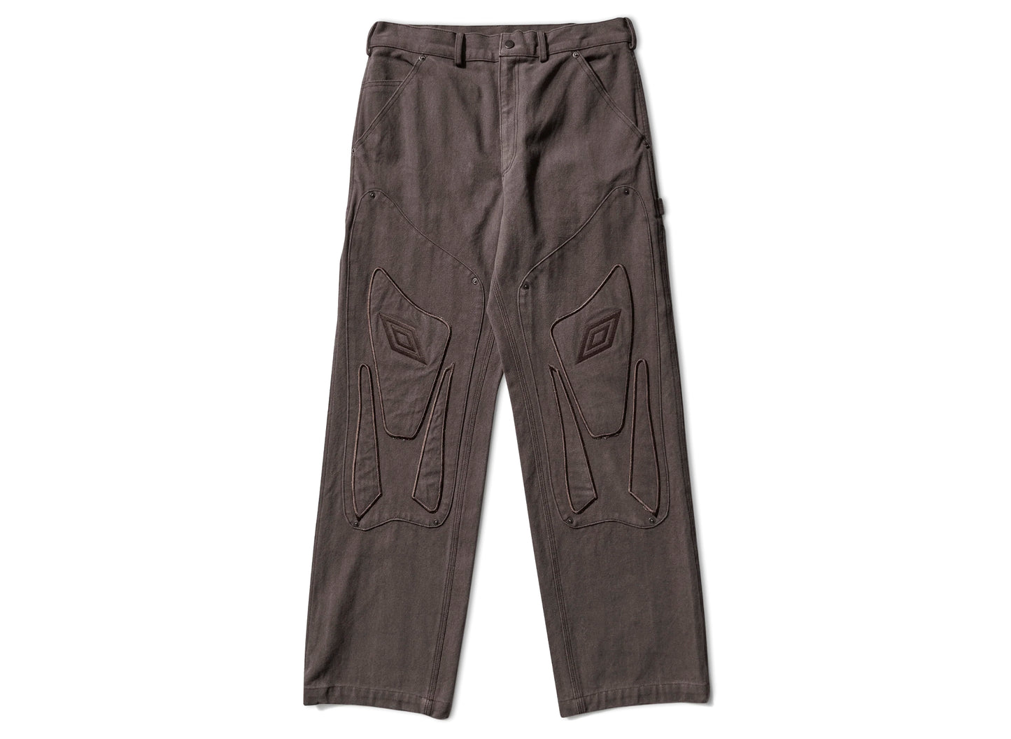 Umbro Shinguard Canvas Pants Black Olive in Brown