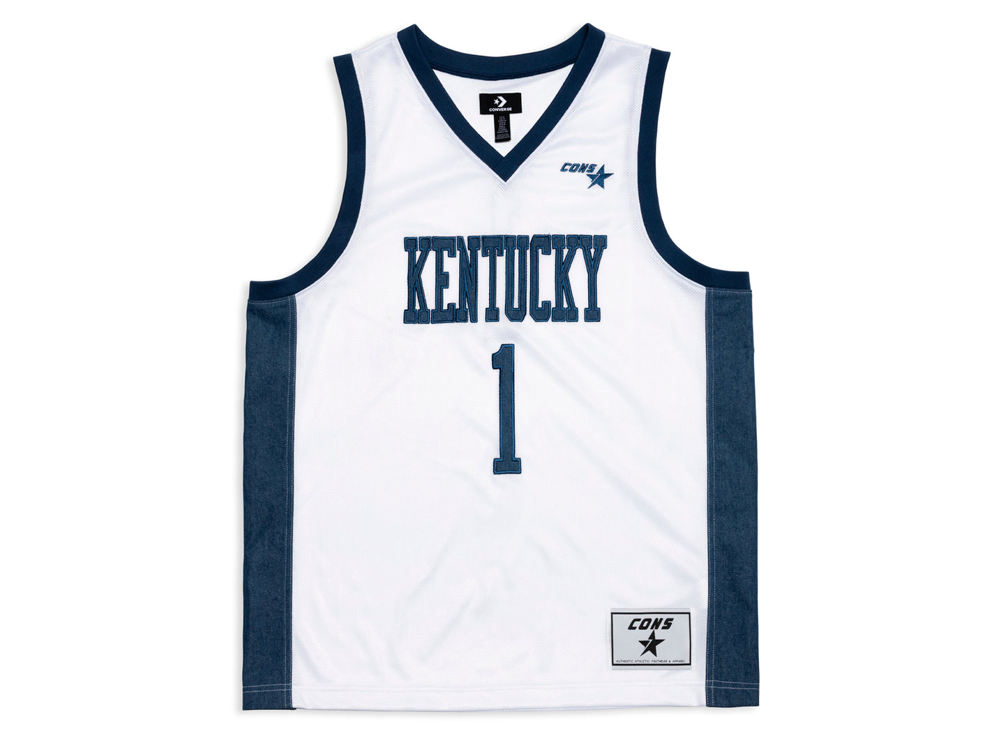 Converse University of Kentucky Basketball Denim Jersey in White