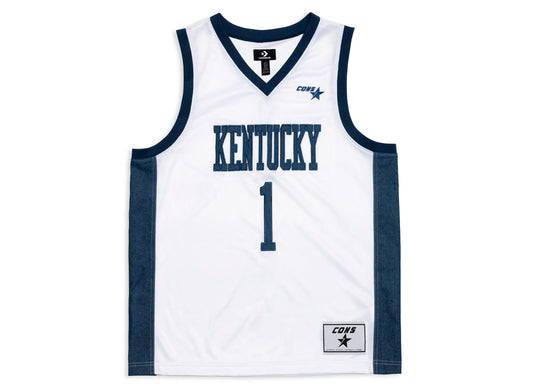 Converse University of Kentucky Basketball Denim Jersey in White