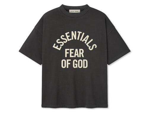 Fear of God Essentials Campus 90's Short Sleeve Tee 'Faded Black'