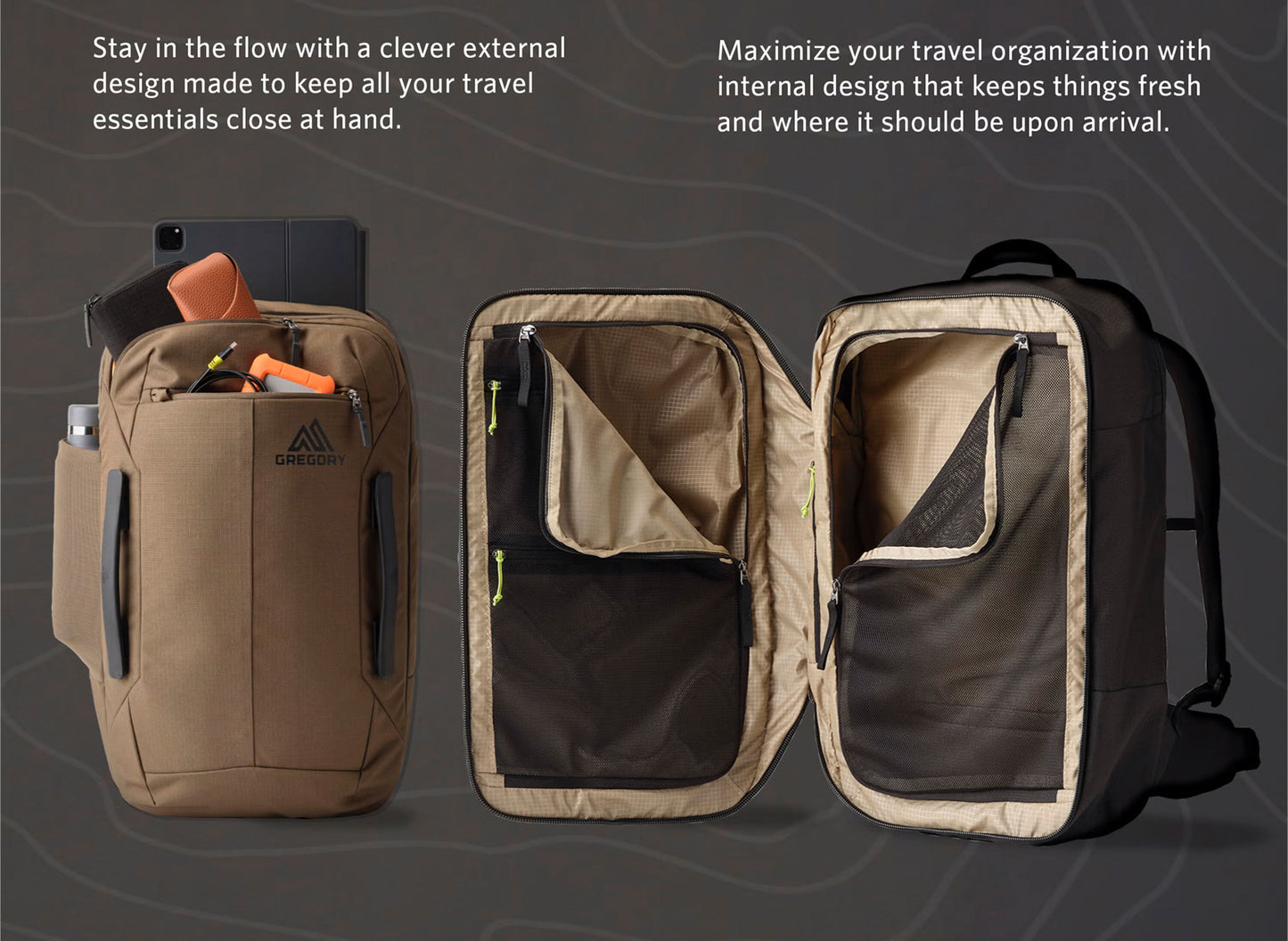 Gregory Border 30 in Mesa Brown