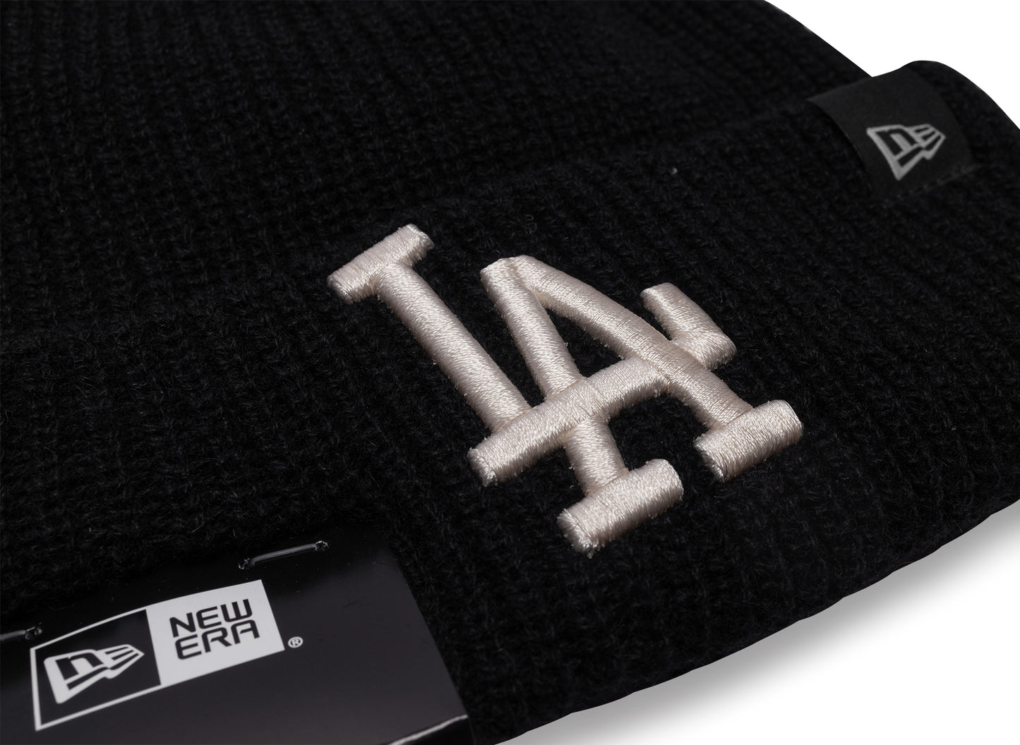 New Era MLB Black Cashmere Knit Los Angeles Dodgers Beanie