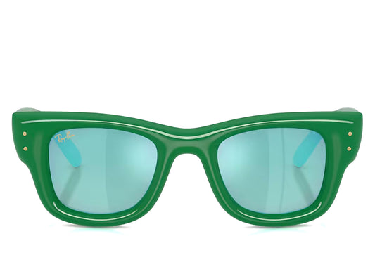 Ray Ban A$AP Rocky Wayfarer Puffer Sunglasses in Green w/ Brown Gradient Dark Brown