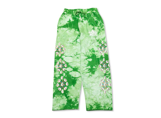 Barriers Cowrie Shell Sweatpant in Green Marble Dye