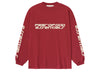 Fear of God Essentials 90's Long Sleeve Tee 'Crimson'