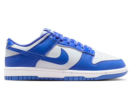 Women's Nike Dunk Low in White / Sapphire