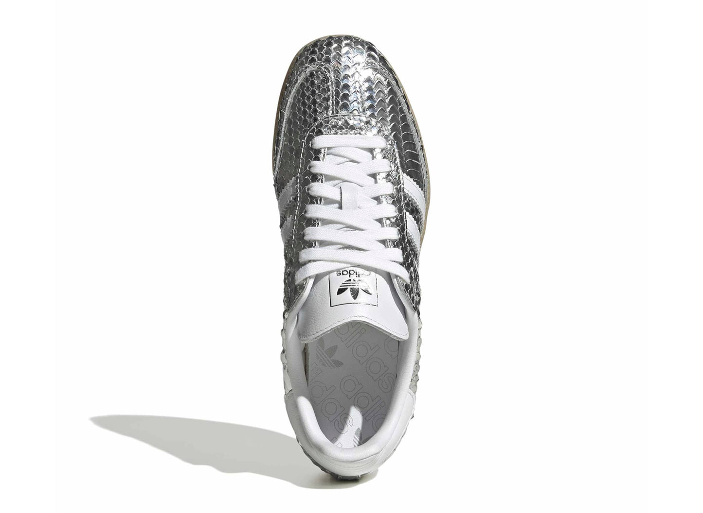 Women's Adidas Samba OG in Silver Metallic / White