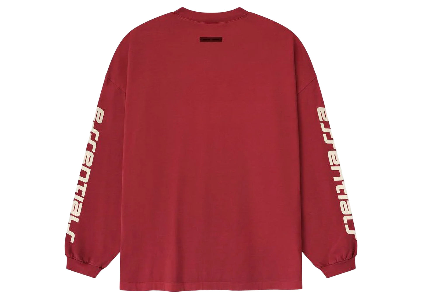 Fear of God Essentials 90's Long Sleeve Tee 'Crimson'