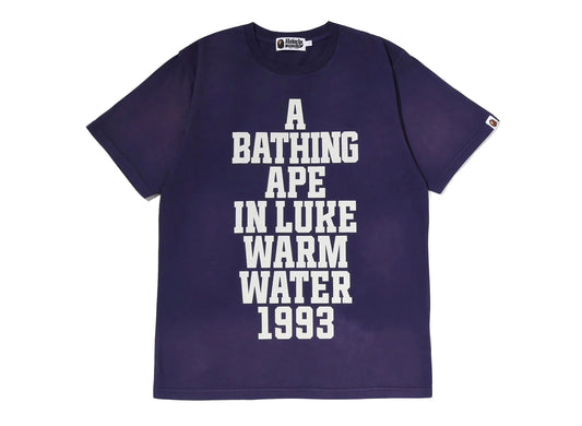 A Bathing Ape Vintage Effect Tee in Navy
