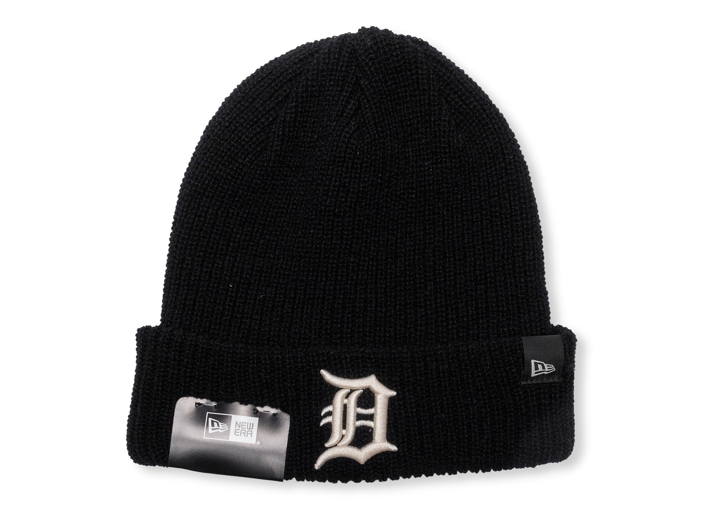 New Era MLB Black Cashmere Knit Detroit Tigers Beanie