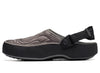 Crocs Classic Elevated Quilted Clog in Grey / Black