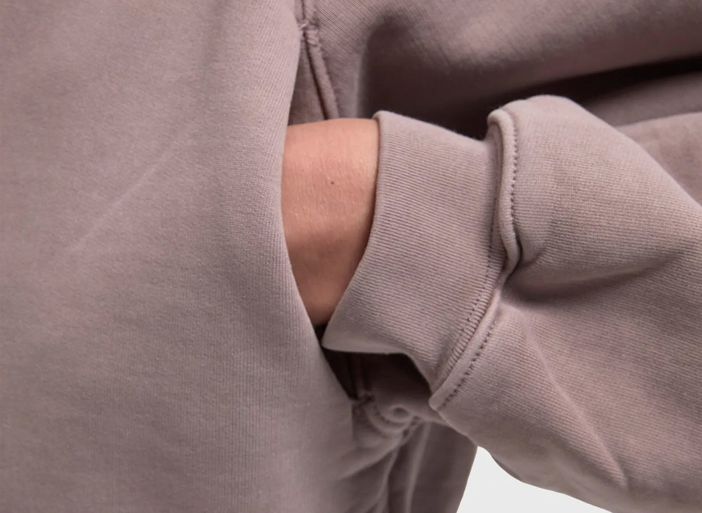 Women's Fear of God Essentials Campus 90s Cropped Crewneck 'Faded Mauve'