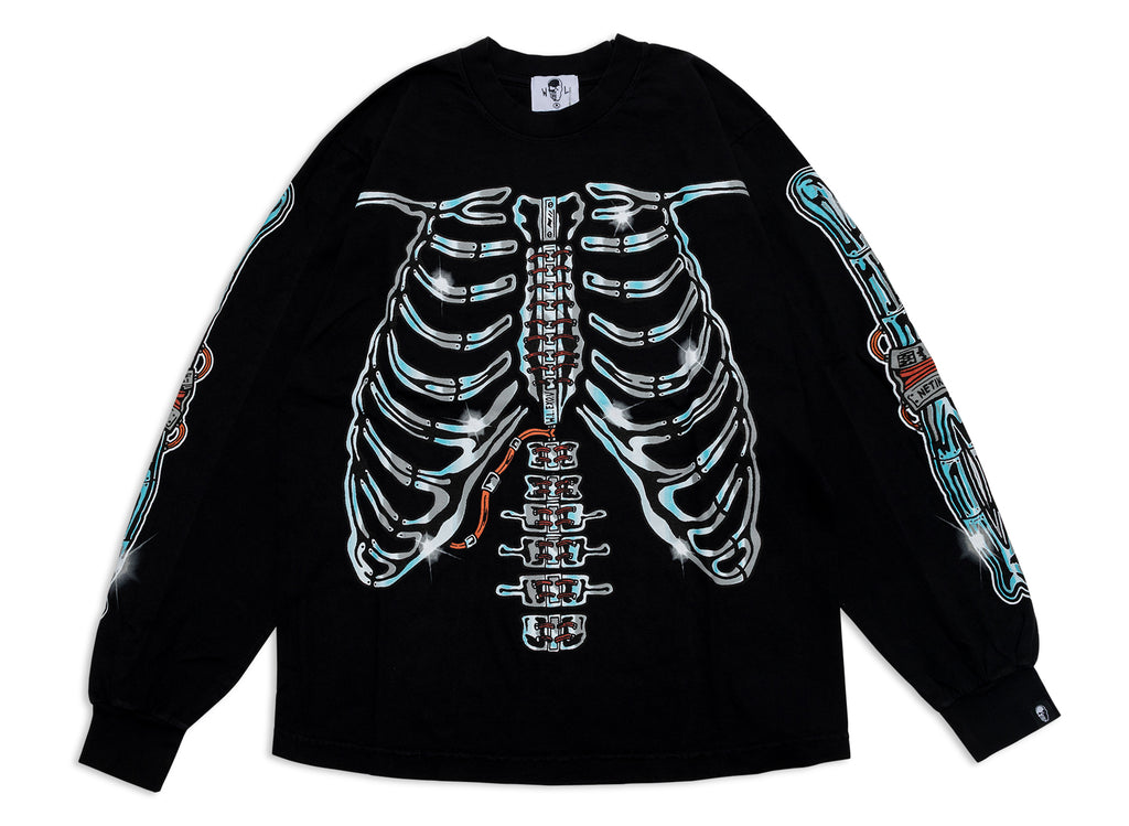Warren Lotas Endura-Skeleton Longsleeve in Black