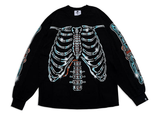Warren Lotas Endura-Skeleton Longsleeve in Black