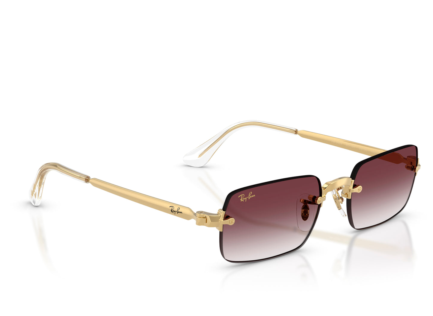 Ray-Ban Pilot Sunglasses Violet Gradient Lens Ray-Ban Aviator Large Metal RB3025 087/32 Purple Sunglasses  main image 3
