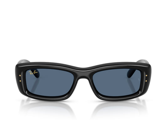 Ray Ban A$AP Rocky Kiliane Puffer Sunglasses in Black w/ Dark Blue