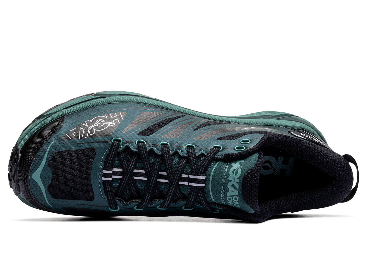 Unisex Hoka Mafate Speed 2 in Black / Bay Leaf